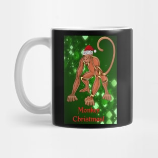 Monkey Christmas Mug